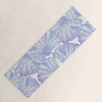 Shell Ya Later - Purple Seashell Pattern Yoga Mat Gallery Image 1