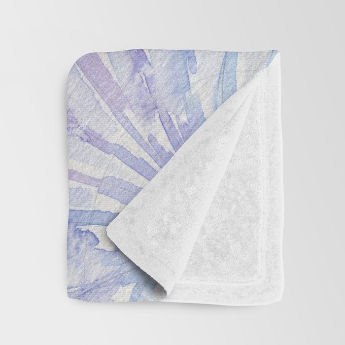 Shell Ya Later - Purple Seashell Pattern Throw Blanket Gallery Image 3