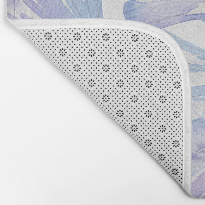 Shell Ya Later - Purple Seashell Pattern Bath Mat Gallery Image 2