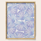 Shell Ya Later - Purple Seashell Pattern Serving Tray Gallery Image 1