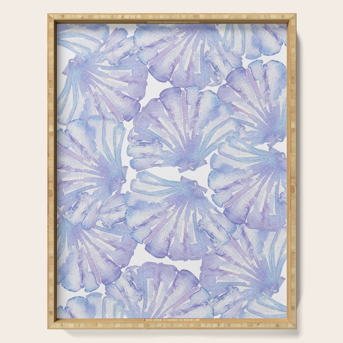 Shell Ya Later - Purple Seashell Pattern Serving Tray Gallery Image 1