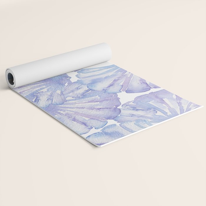 Shell Ya Later - Purple Seashell Pattern Yoga Mat Gallery Image 2