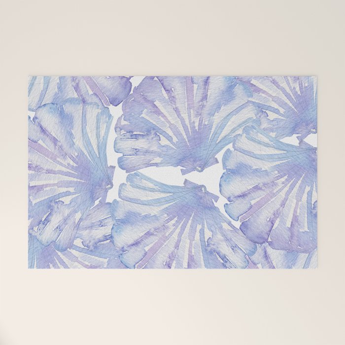 Shell Ya Later - Purple Seashell Pattern Welcome Mat Gallery Image 1