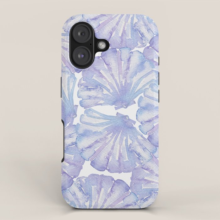 Shell Ya Later - Purple Seashell Pattern iPhone Case Gallery Image 1
