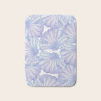 Shell Ya Later - Purple Seashell Pattern Bath Mat Gallery Image 1