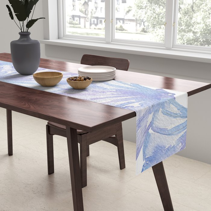 Shell Ya Later - Purple Seashell Pattern Table Runner Gallery Image 2