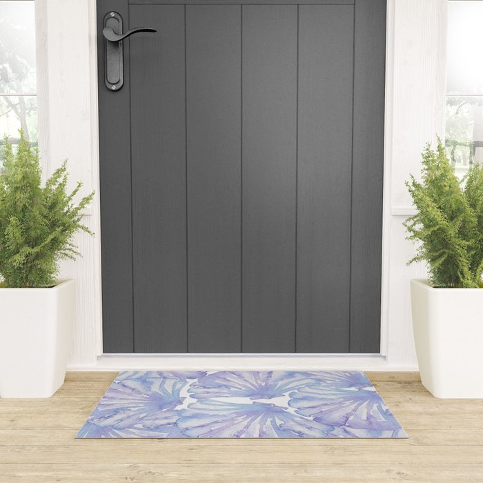 Shell Ya Later - Purple Seashell Pattern Welcome Mat Gallery Image 3