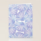 Shell Ya Later - Purple Seashell Pattern Stationery Card Gallery Image 2