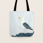 Seagull Minimalist Illustration Tote Bag Gallery Image 1
