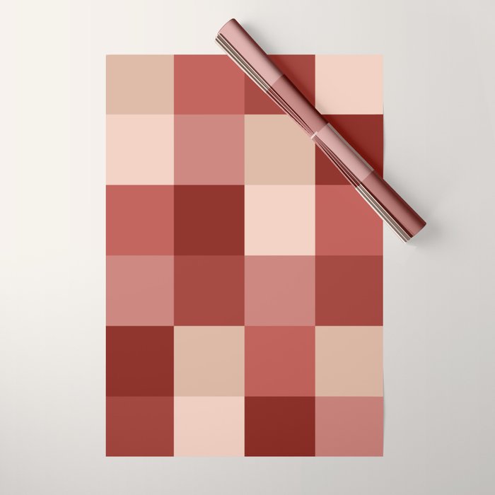 Bold Colorful Checks Pattern - Large X Wrapping Paper Gallery Image 1