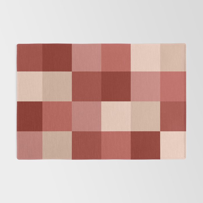 Bold Colorful Checks Pattern - Large X Rug Gallery Image 2