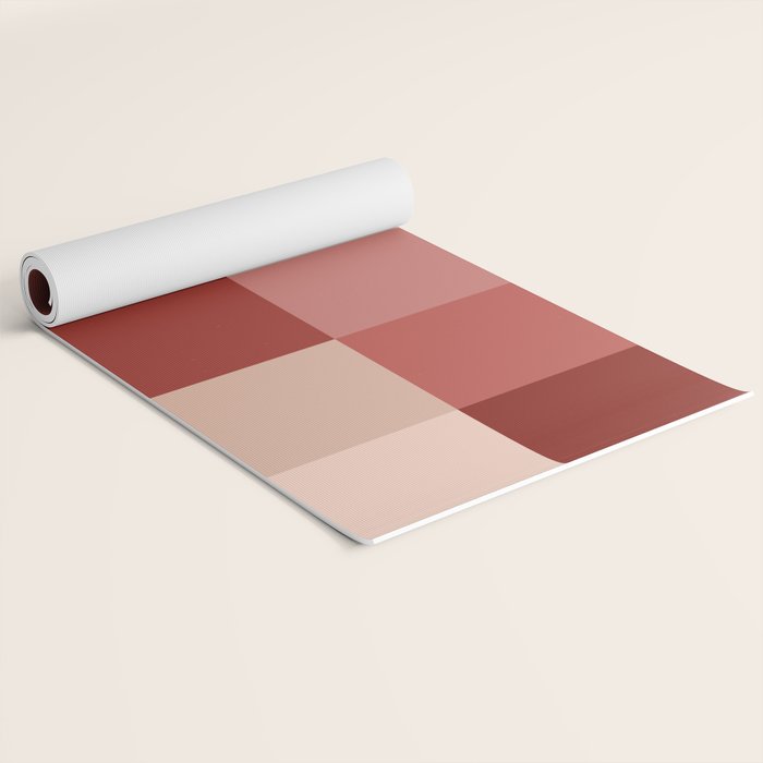 Bold Colorful Checks Pattern - Large X Yoga Mat Gallery Image 2
