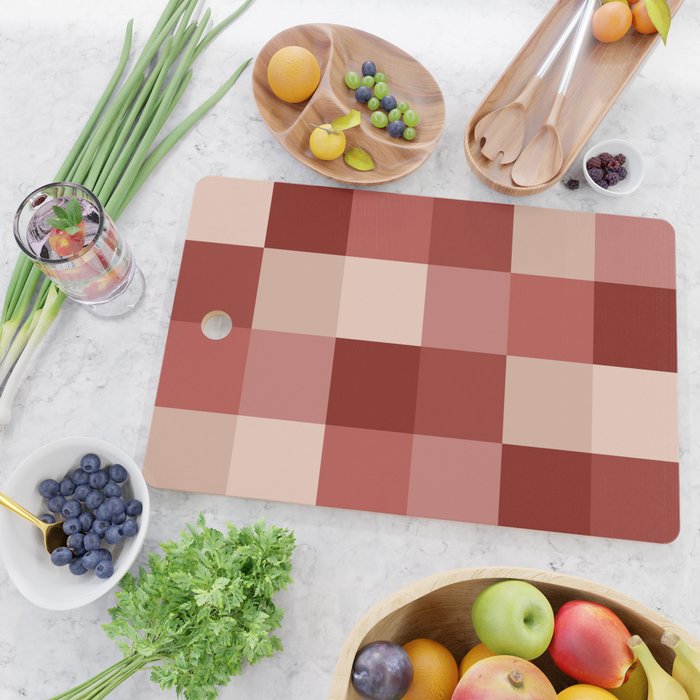 Bold Colorful Checks Pattern - Large X Cutting Board Gallery Image 2