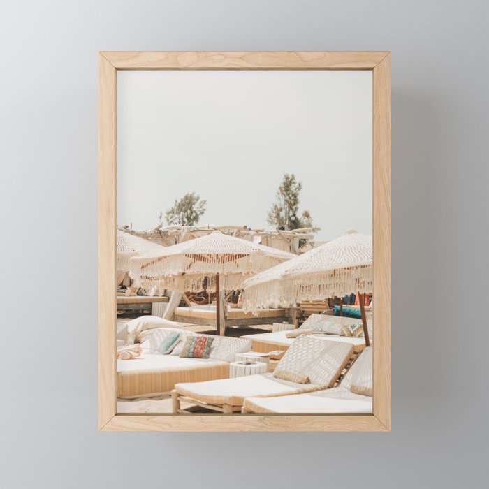 Saint-Tropez Beach Club Summer vibes | dreamy French Riviera Photography Mini Art Print Gallery Image 1