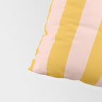 Simple Contemporary Stripe Pattern in Blush Pink and Yellow Orange Pillow Sham Gallery Image 4
