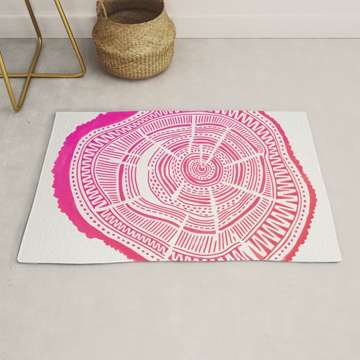 Ponderosa Pine - Pink OmbrÃ© Palette Rug Gallery Image 1
