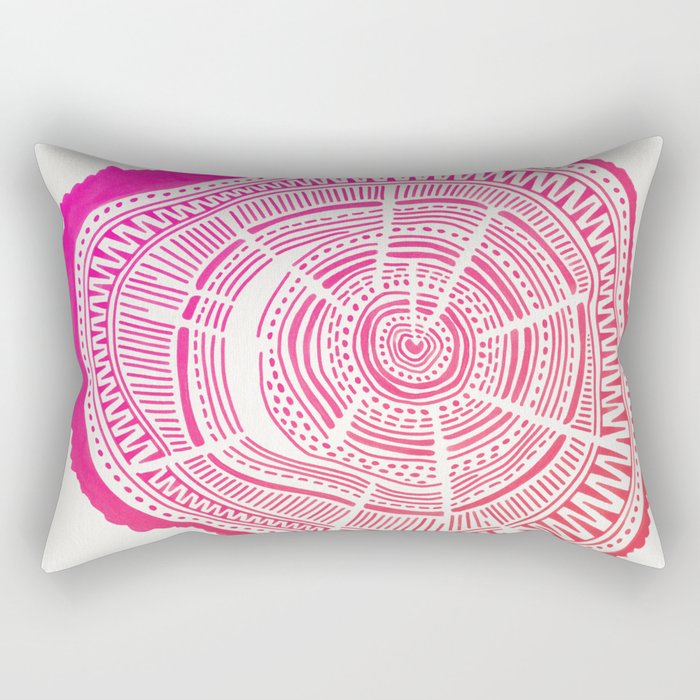 Ponderosa Pine - Pink OmbrÃ© Palette Rectangular Pillow Gallery Image 1