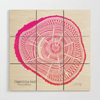 Ponderosa Pine - Pink OmbrÃ© Palette Wood Wall Art Gallery Image 1