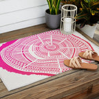 Ponderosa Pine - Pink OmbrÃ© Palette Outdoor Rug Gallery Image 2