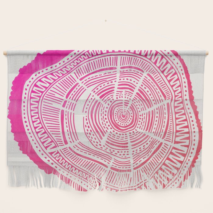 Ponderosa Pine - Pink OmbrÃ© Palette Wall Hanging Gallery Image 1