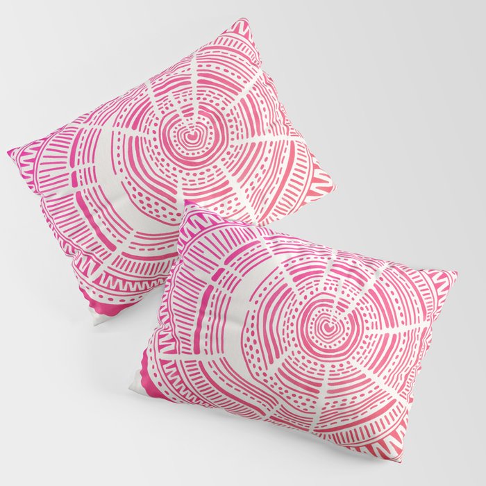 Ponderosa Pine - Pink OmbrÃ© Palette Pillow Sham Gallery Image 1