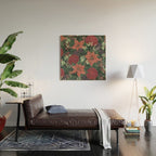 Wild Flowers Winter Bouquet (Enchanting Hidden Monsters in Dark Floral) Wood Wall Art Gallery Image 2