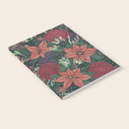 Wild Flowers Winter Bouquet (Enchanting Hidden Monsters in Dark Floral) Notebook Gallery Image 2