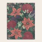 Wild Flowers Winter Bouquet (Enchanting Hidden Monsters in Dark Floral) Notebook Gallery Image 4