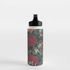 Wild Flowers Winter Bouquet (Enchanting Hidden Monsters in Dark Floral) Water Bottle Gallery Image 3