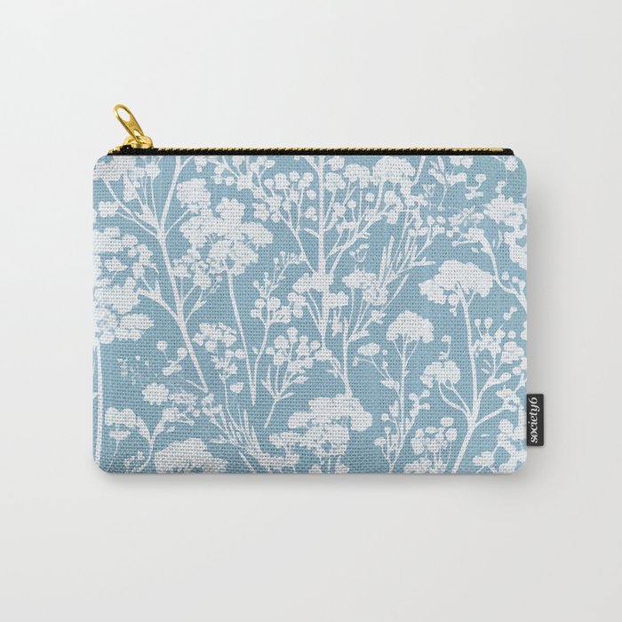 Sky Meadow Blue in Floral Carry All Pouch Gallery Image 1