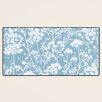 Sky Meadow Blue in Floral Desk Mat Gallery Image 3