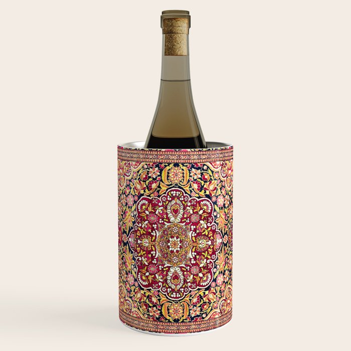 Esfahan Antique Floral Persian Rug Print Wine Chiller Gallery Image 1