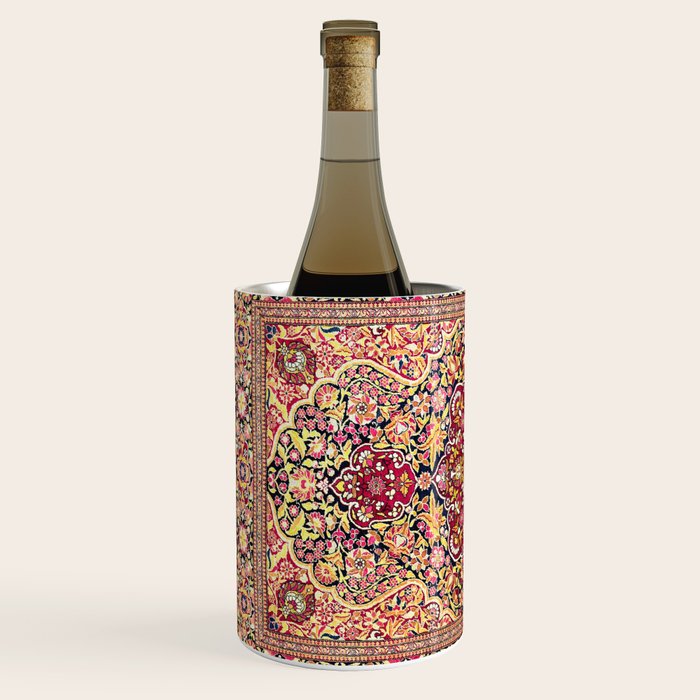 Esfahan Antique Floral Persian Rug Print Wine Chiller Gallery Image 2