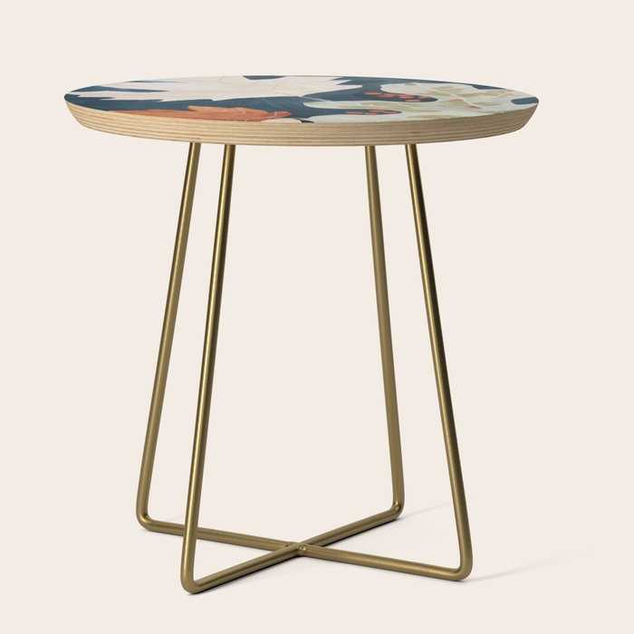 Abstract Art Autumn Leaves Side Table Gallery Image 1