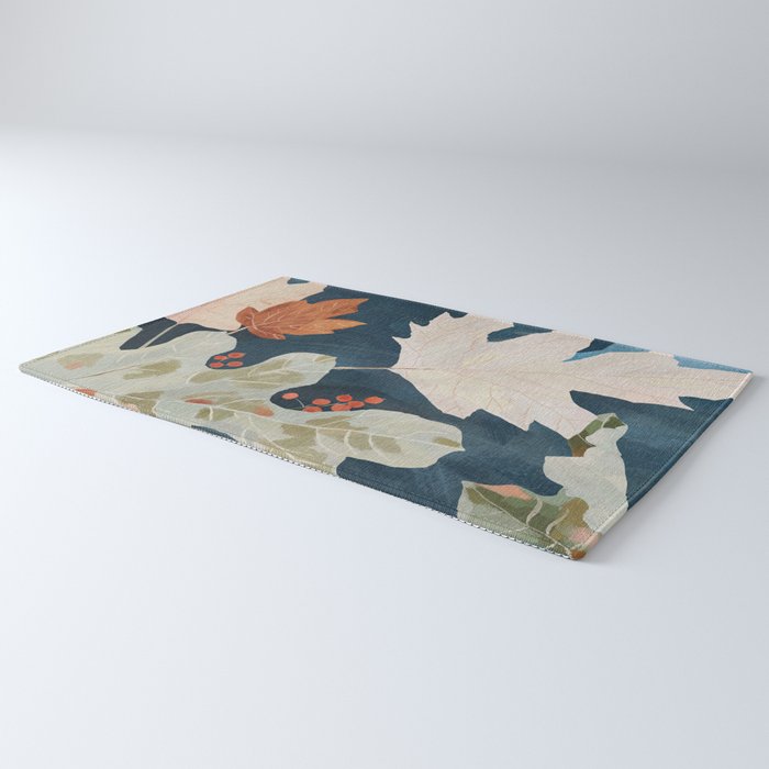 Abstract Art Autumn Leaves Rug Gallery Image 3