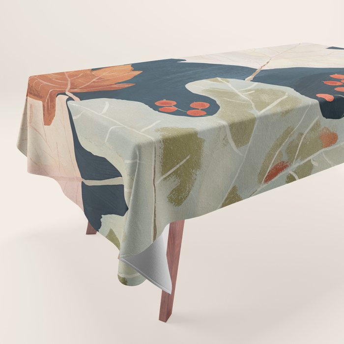 Abstract Art Autumn Leaves Tablecloth Gallery Image 1