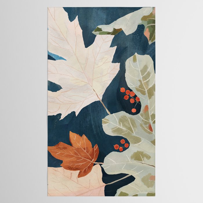 Abstract Art Autumn Leaves Tablecloth Gallery Image 2