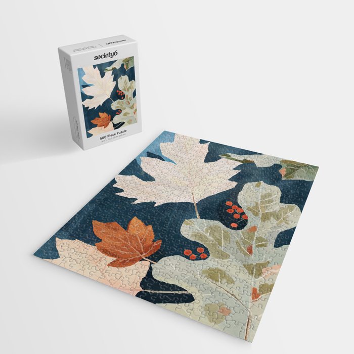 Abstract Art Autumn Leaves Jigsaw Puzzle Gallery Image 2