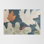 Abstract Art Autumn Leaves Rug Gallery Image 2