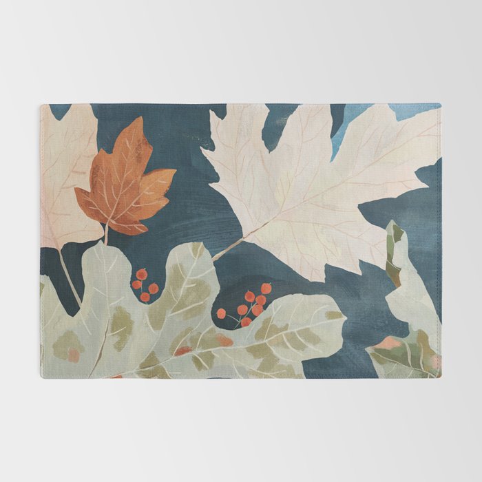 Abstract Art Autumn Leaves Rug Gallery Image 2