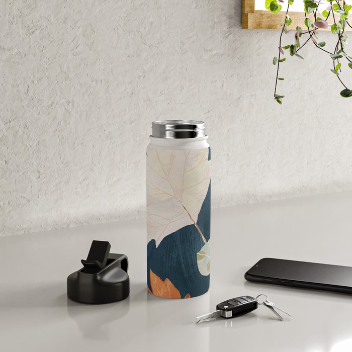 Abstract Art Autumn Leaves Water Bottle Gallery Image 4