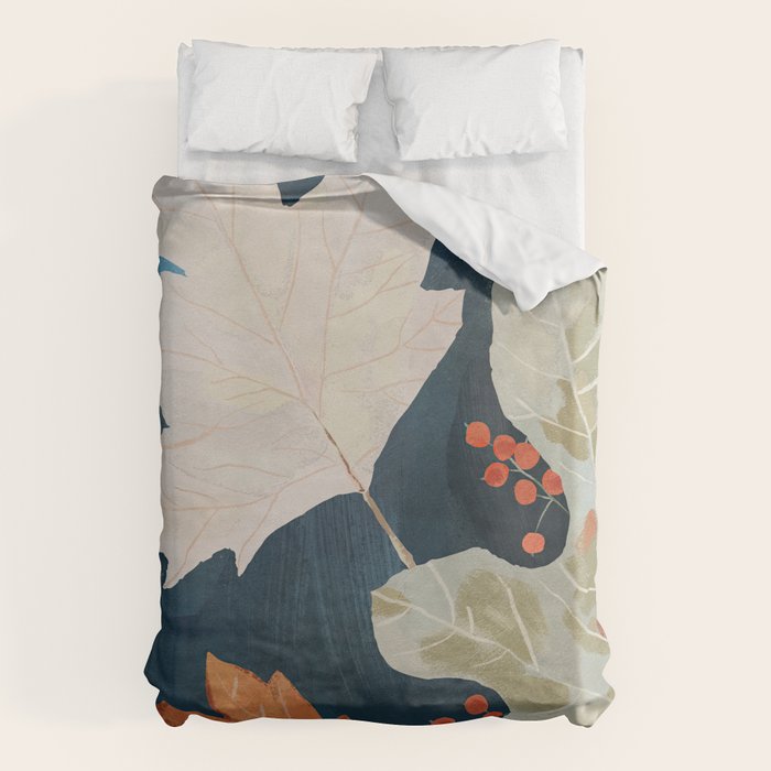 Abstract Art Autumn Leaves Duvet Cover Gallery Image 6