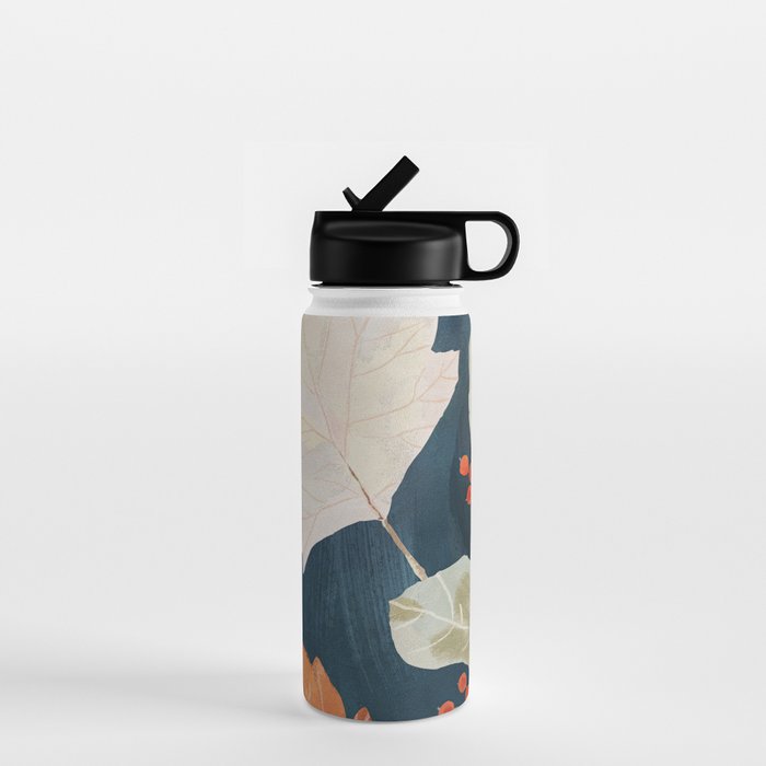 Abstract Art Autumn Leaves Water Bottle Gallery Image 1