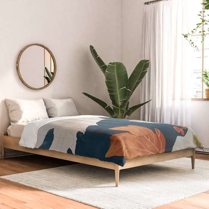 Abstract Art Autumn Leaves Comforter Gallery Image 2