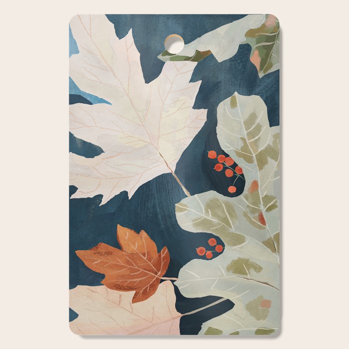 Abstract Art Autumn Leaves Cutting Board Gallery Image 1