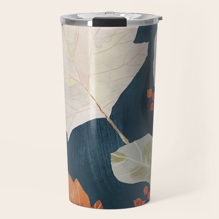 Abstract Art Autumn Leaves Travel Mug Gallery Image 1