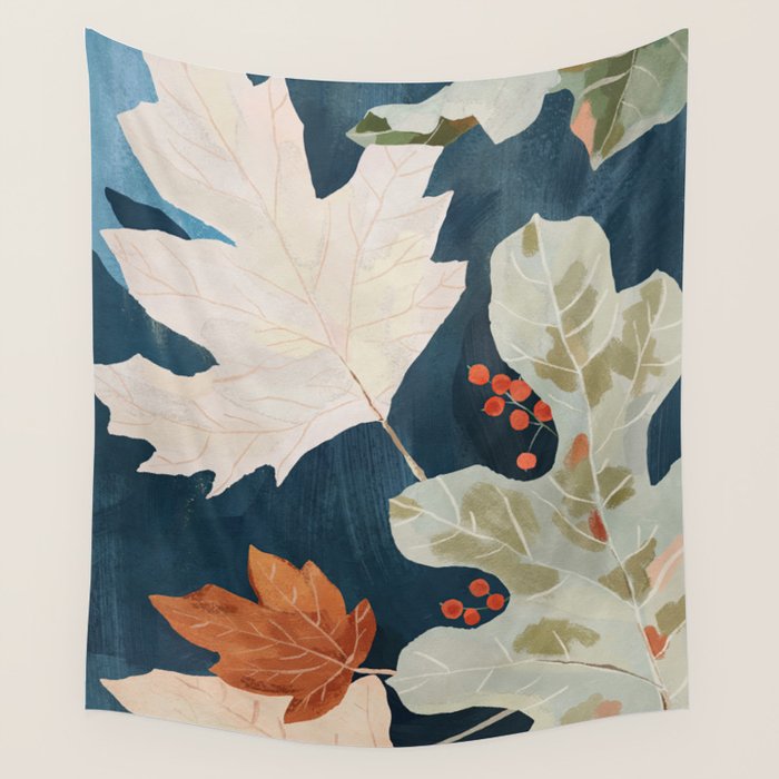 Abstract Art Autumn Leaves Wall Tapestry Gallery Image 4