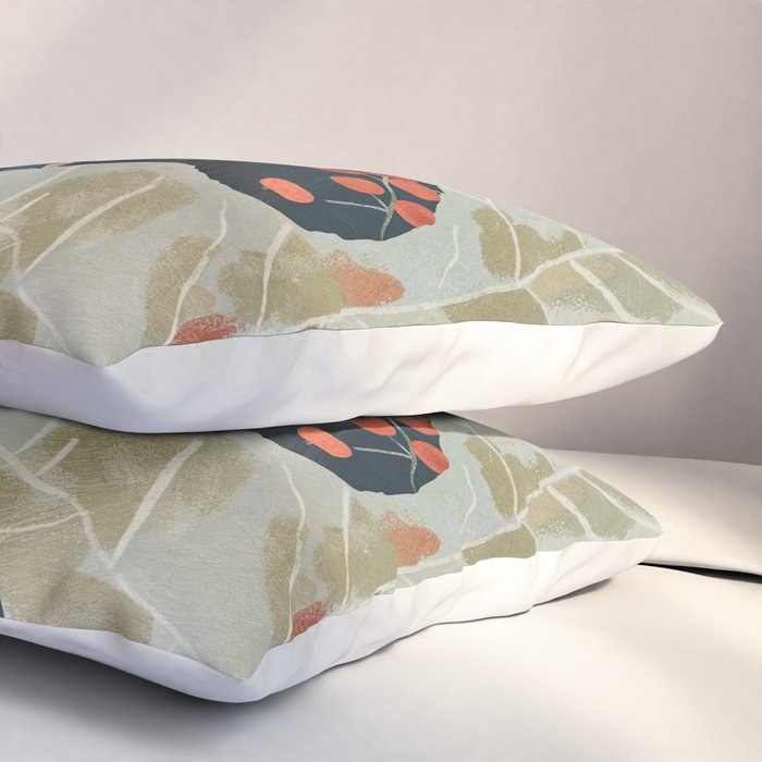 Abstract Art Autumn Leaves Pillow Sham Gallery Image 3