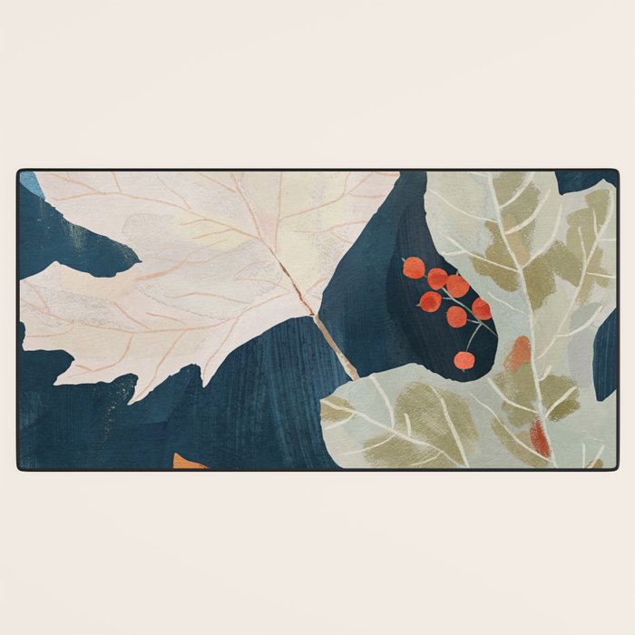 Abstract Art Autumn Leaves Desk Mat Gallery Image 3