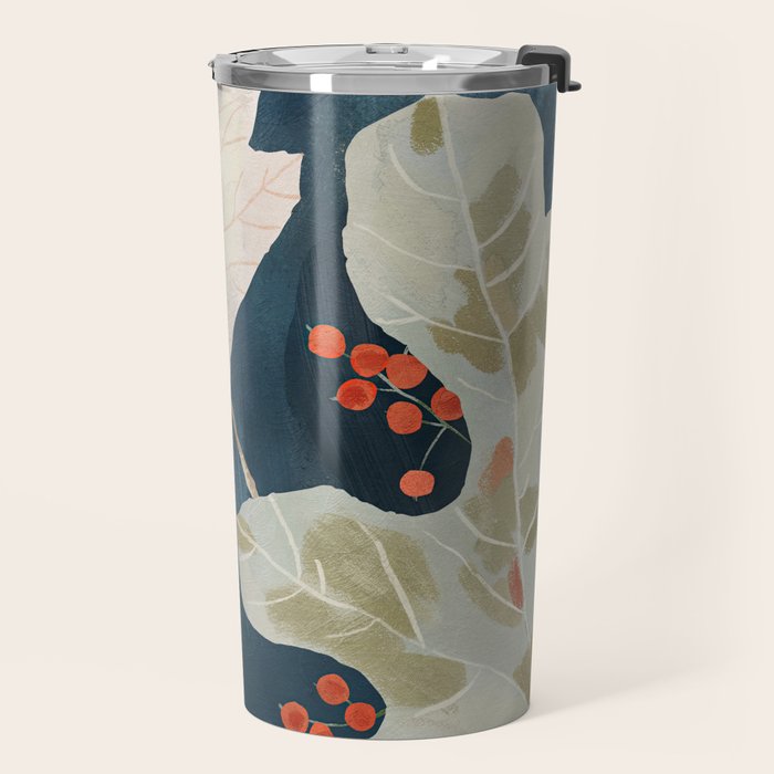 Abstract Art Autumn Leaves Travel Mug Gallery Image 2